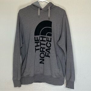 The North Face Gray Hoodie with Black Logo. Men’s size M
